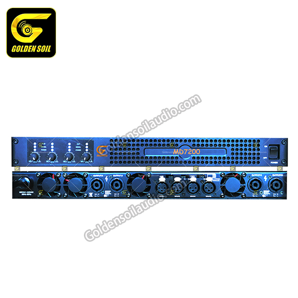 MD7200 4 Channel Amplifier 1U  4X1000W 8 Ohm Amplifier Professional Audio Equipm